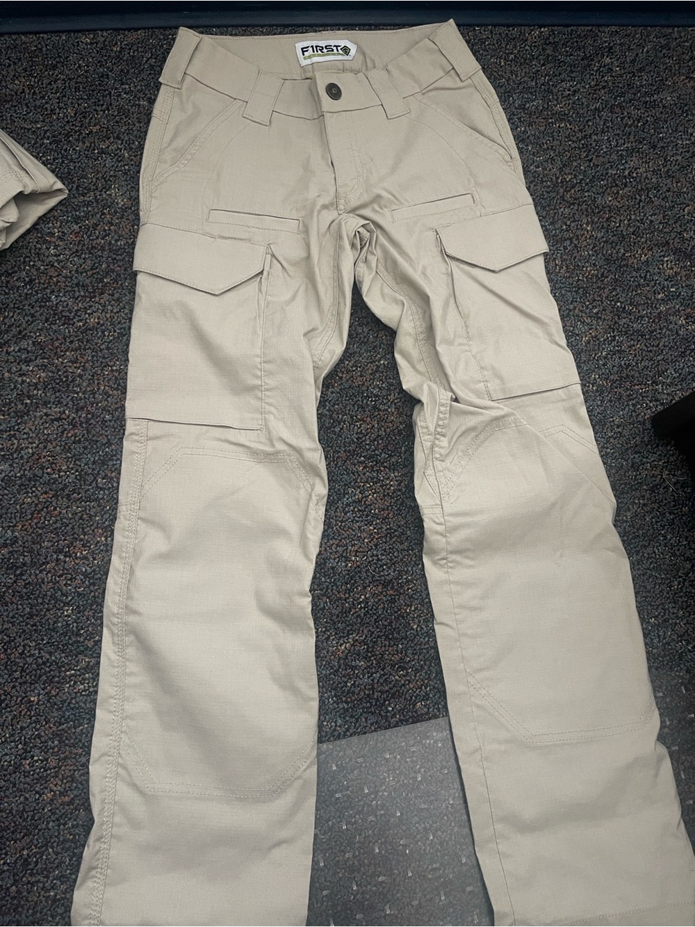 FIRST Women's Tan Cargo BDU Pants with Utility Pockets